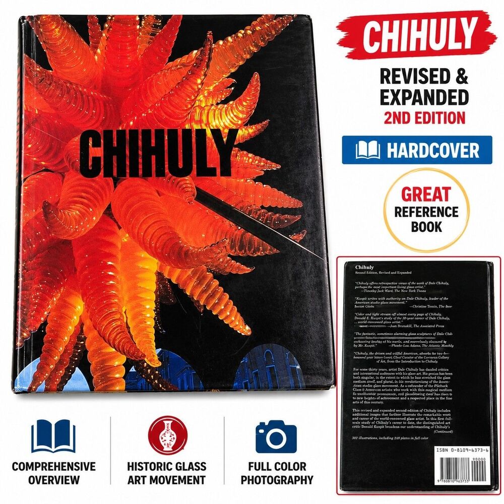 Chihuly Revised Expanded 2nd Edition Hardcover Dale Chihuly Donald Kuspit Art Bo